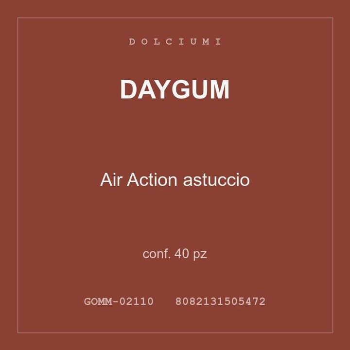 Daygum Air Action astuccio — conf. 40 pz