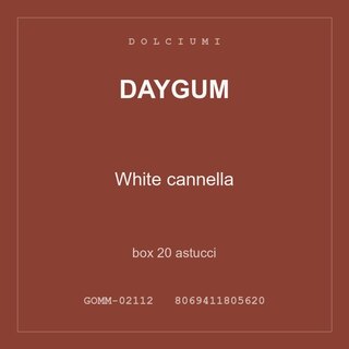 Daygum White cannella — box 40 astucci