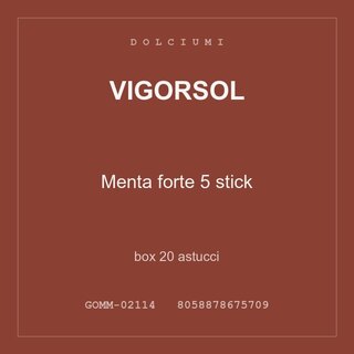 Vigorsol Menta forte 5 stick — box 60 astucci