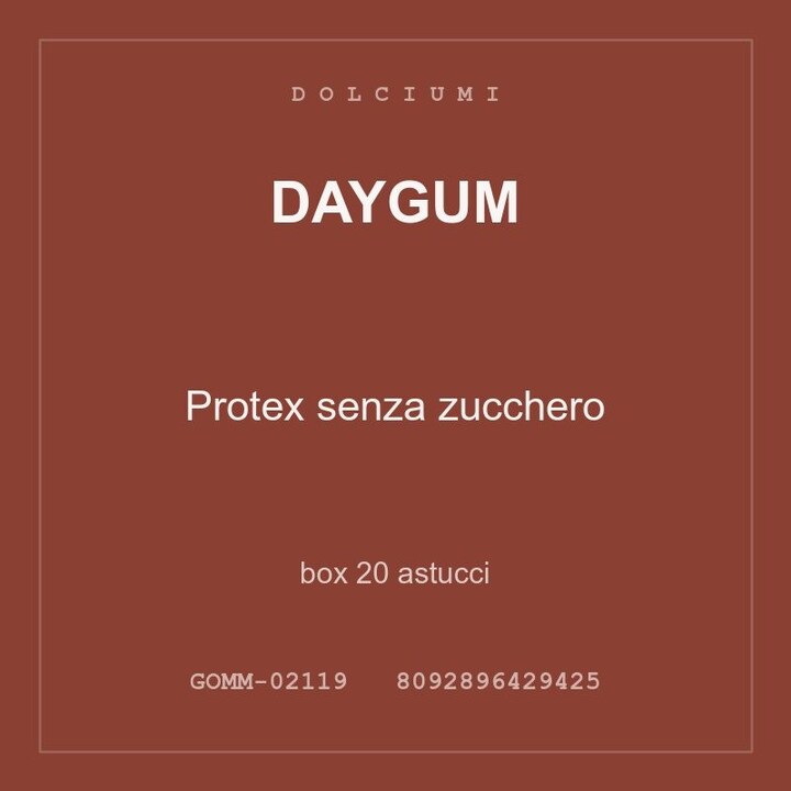 Daygum Protex senza zucchero — box 40 astucci