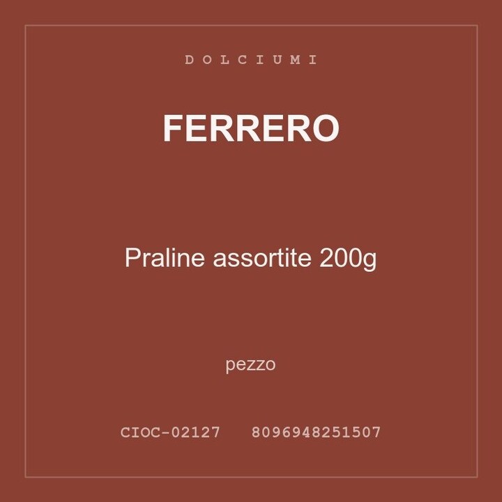 Ferrero Praline assortite 200g — pezzo