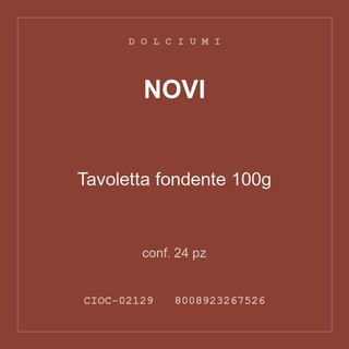 Novi Tavoletta fondente 100g — conf. 24 pz