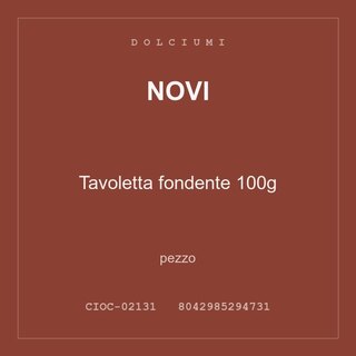 Novi Tavoletta fondente 100g — pezzo