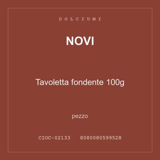Novi Tavoletta fondente 100g — conf. 2 pz