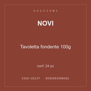Novi Tavoletta fondente 100g — conf. 12 pz