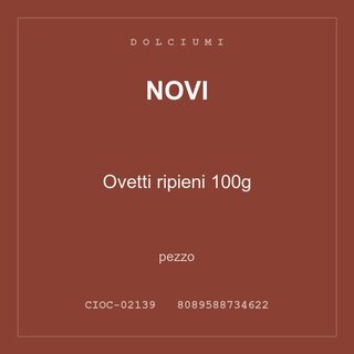 Novi Ovetti ripieni 100g — pezzo