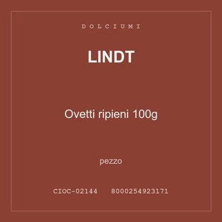 Lindt Ovetti ripieni 100g — conf. 2 pz