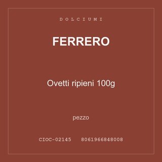 Ferrero Ovetti ripieni 100g — conf. 3 pz