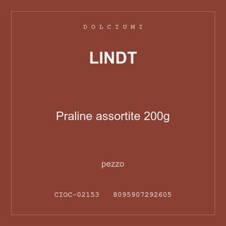 Lindt Praline assortite 200g — pezzo