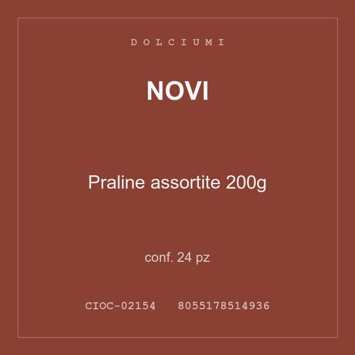 Novi Praline assortite 200g — conf. 12 pz