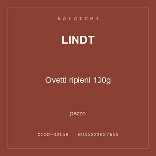 Lindt Ovetti ripieni 100g — conf. 3 pz