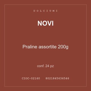 Novi Praline assortite 200g — conf. 50 pz