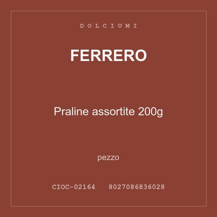 Ferrero Praline assortite 200g — conf. 3 pz