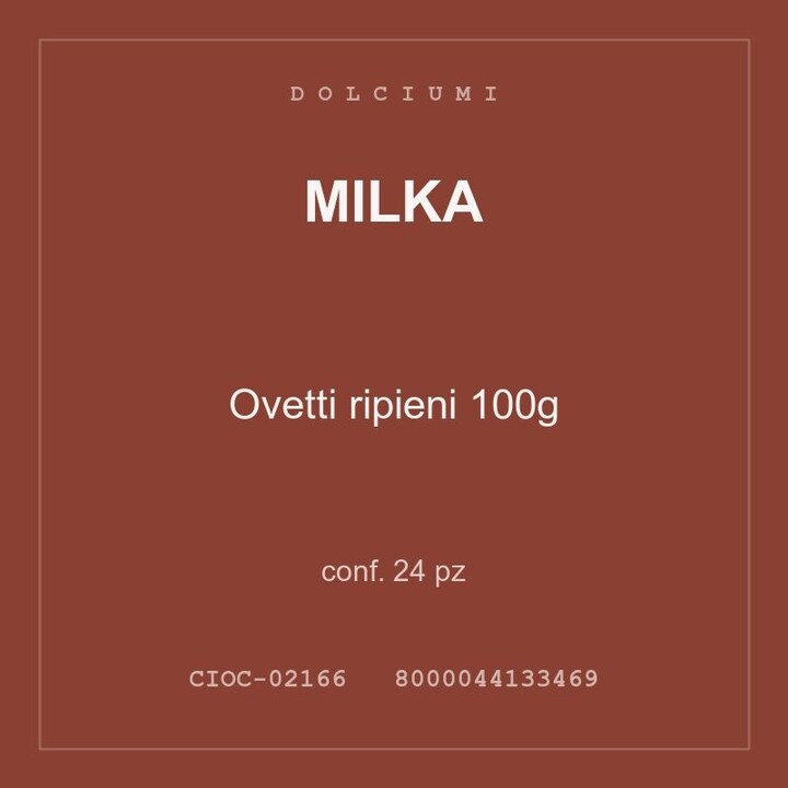 Milka Ovetti ripieni 100g — conf. 24 pz
