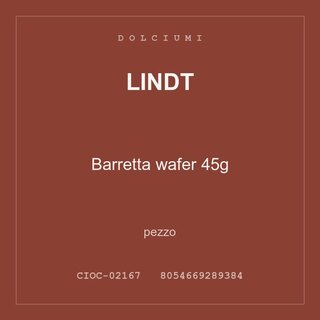 Lindt Barretta wafer 45g — conf. 3 pz