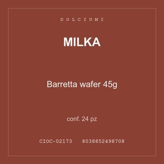 Milka Barretta wafer 45g — conf. 12 pz