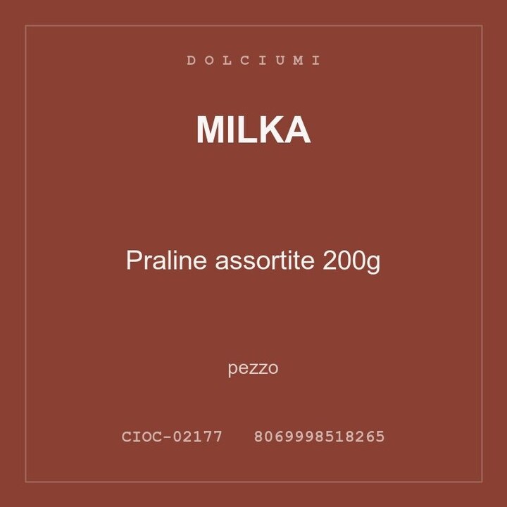 Milka Praline assortite 200g — conf. 2 pz