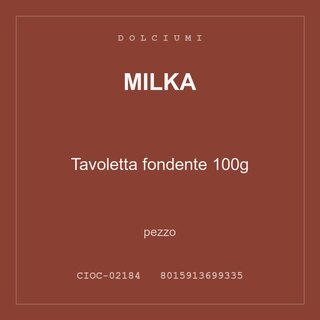 Milka Tavoletta fondente 100g — pezzo
