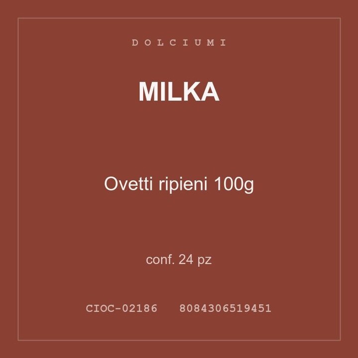 Milka Ovetti ripieni 100g — conf. 12 pz