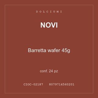 Novi Barretta wafer 45g — conf. 24 pz