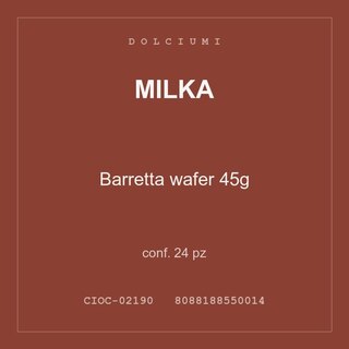 Milka Barretta wafer 45g — conf. 50 pz