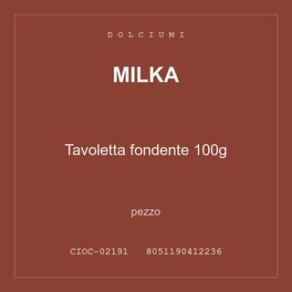 Milka Tavoletta fondente 100g — conf. 2 pz
