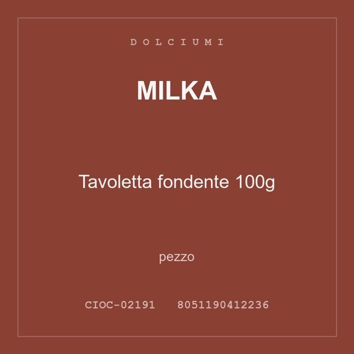 Milka Tavoletta fondente 100g — conf. 2 pz