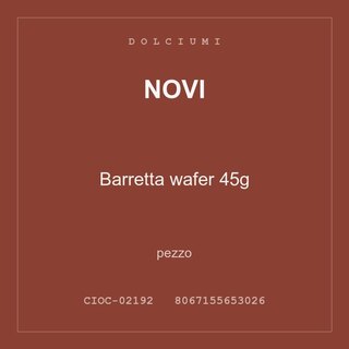 Novi Barretta wafer 45g — conf. 2 pz