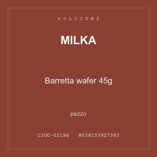 Milka Barretta wafer 45g — pezzo