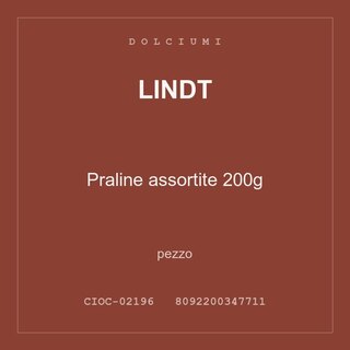 Lindt Praline assortite 200g — conf. 2 pz