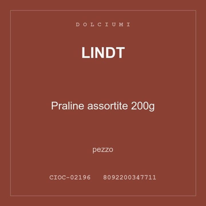 Lindt Praline assortite 200g — conf. 2 pz