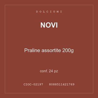Novi Praline assortite 200g — conf. 70 pz