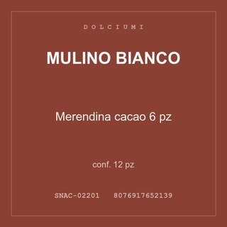 Mulino Bianco Merendina cacao 6 pz — conf. 12 pz