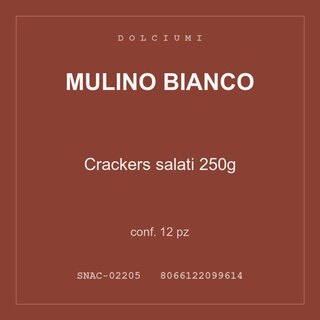 Mulino Bianco Crackers salati 250g — conf. 12 pz