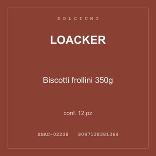 Loacker Biscotti frollini 350g — conf. 6 pz
