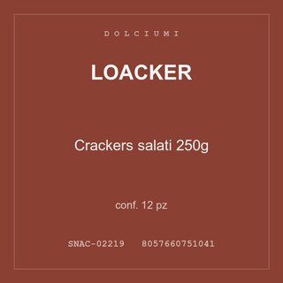 Loacker Crackers salati 250g — conf. 6 pz