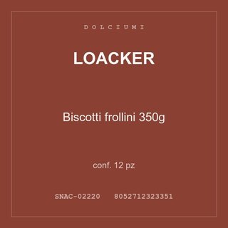 Loacker Biscotti frollini 350g — conf. 35 pz