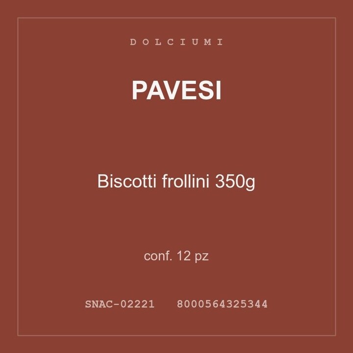 Pavesi Biscotti frollini 350g — conf. 12 pz