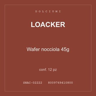 Loacker Wafer nocciola 45g — conf. 35 pz