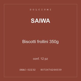 Saiwa Biscotti frollini 350g — conf. 6 pz