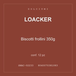 Loacker Biscotti frollini 350g — conf. 3 pz