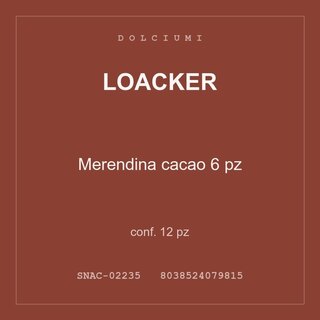 Loacker Merendina cacao 6 pz — conf. 25 pz