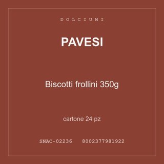 Pavesi Biscotti frollini 350g — cartone 24 pz