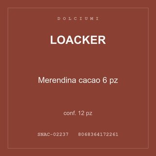 Loacker Merendina cacao 6 pz — conf. 35 pz
