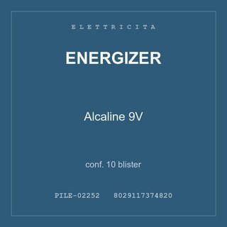 Energizer Alcaline 9V — conf. 10 blister