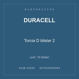 Duracell Torcia D blister 2 — conf. 5 blister
