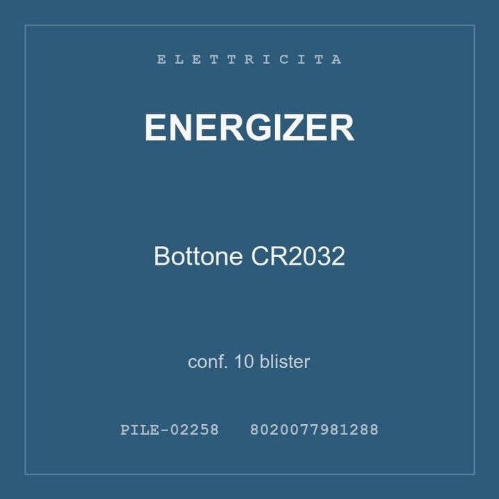 Energizer Bottone CR2032 — conf. 10 blister