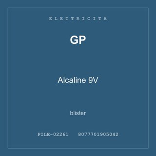 GP Alcaline 9V — blister