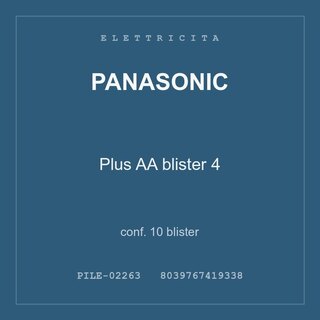 Panasonic Plus AA blister 4 — conf. 10 blister