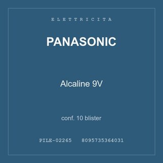 Panasonic Alcaline 9V — conf. 10 blister